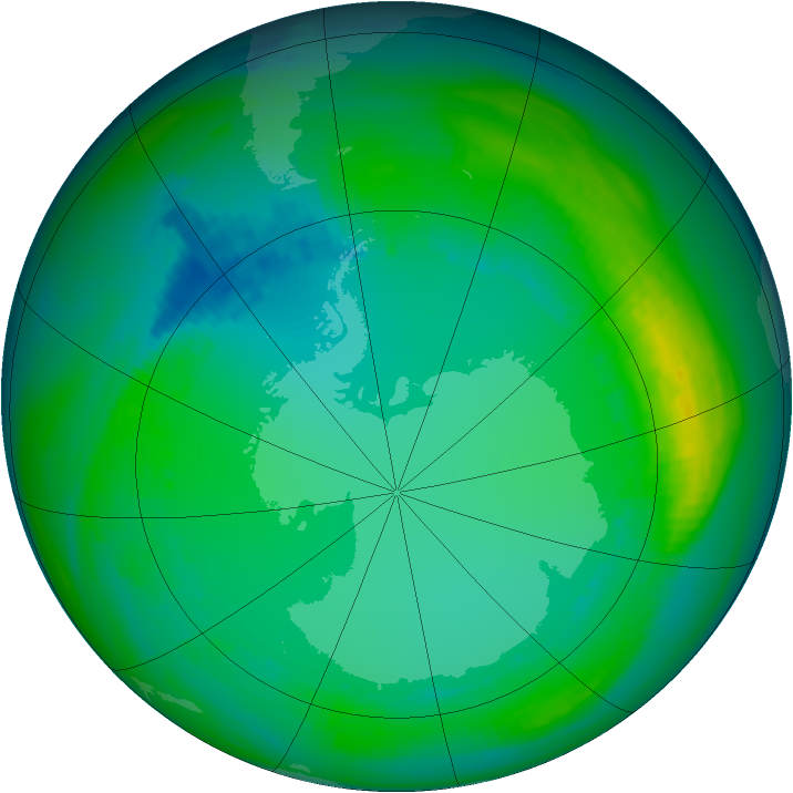 Ozone Map 1982-07-25